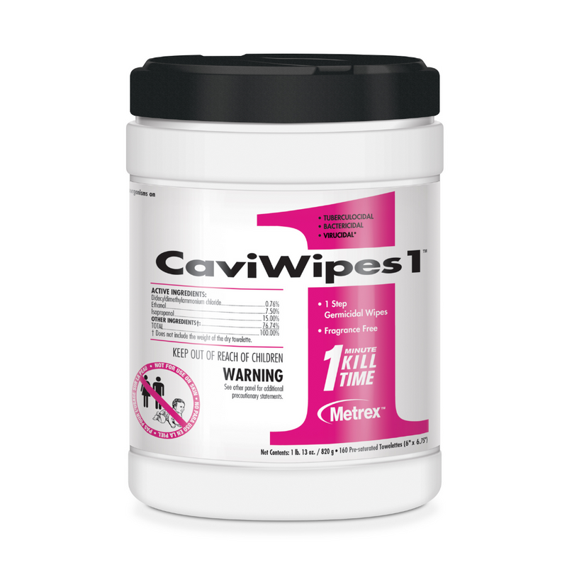 CaviWipes1 Surface Disinfectant Germicidal Wipes 