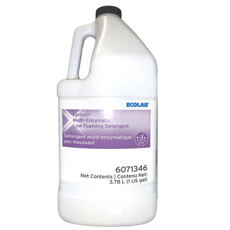 ECOLAB OptiPro Multi-Enzymatic Detergent Low Foaming 3.78 L 1 GAL