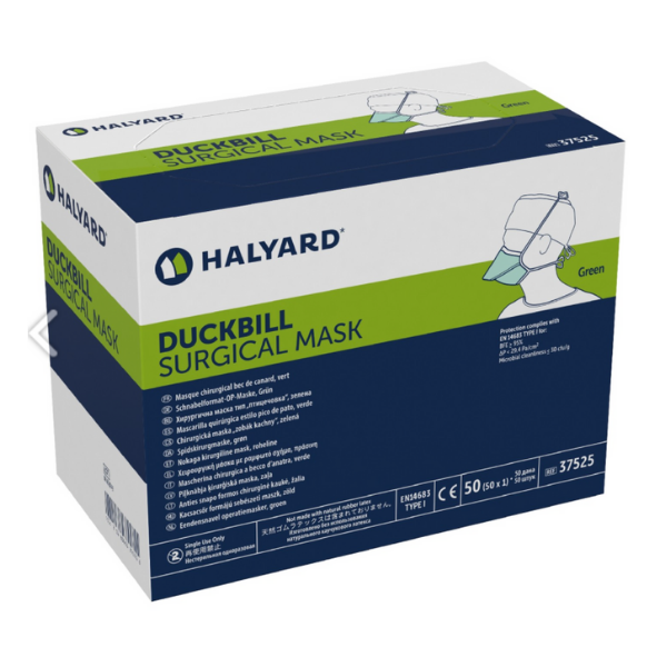 Halyard Duckbill Surgical Mask 50 Masks/Box / Blue