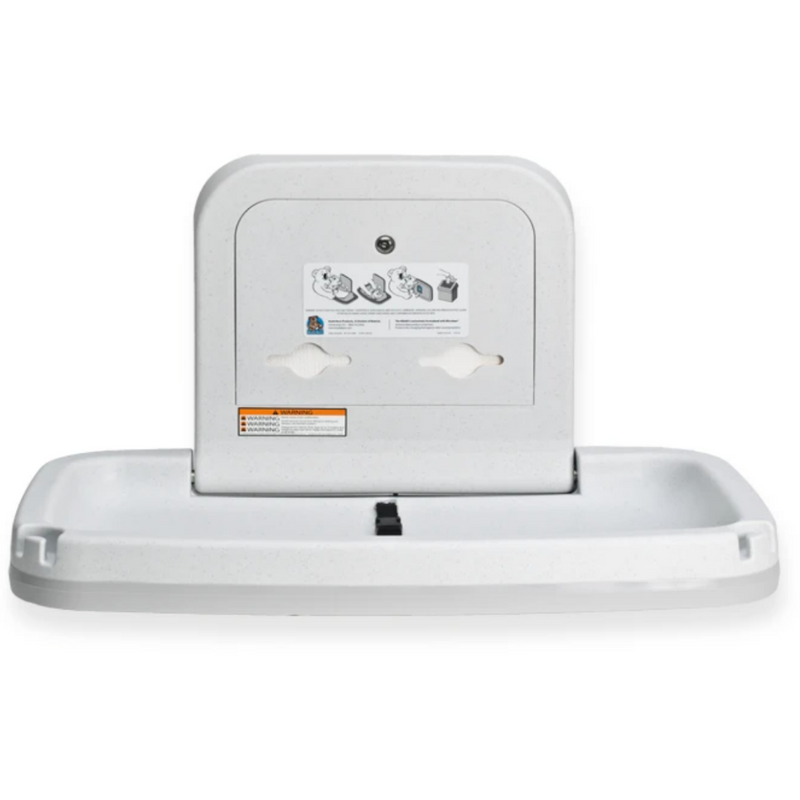 KOALA KARE KB200-05 Baby Changing Station WHITE GRANITE Wall Mounted Horizontal