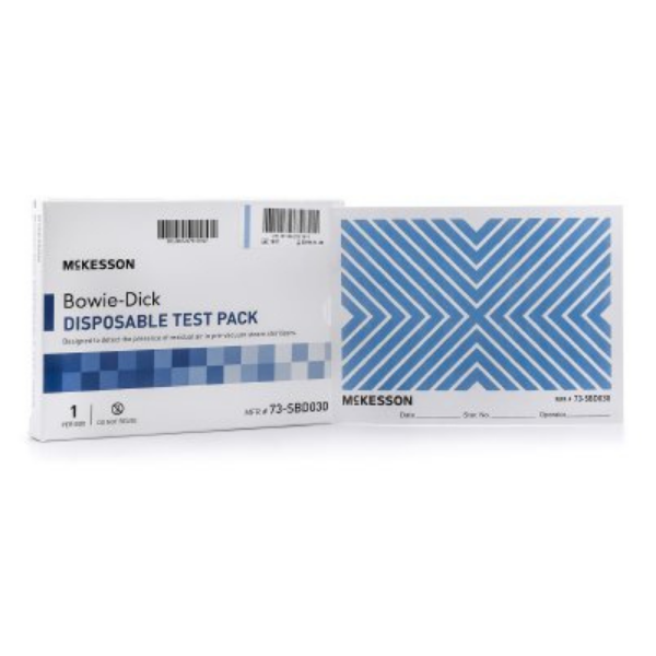 McKesson 73-SBD030 Disposable Bowie-Dick Type Test Pack / Single Unit