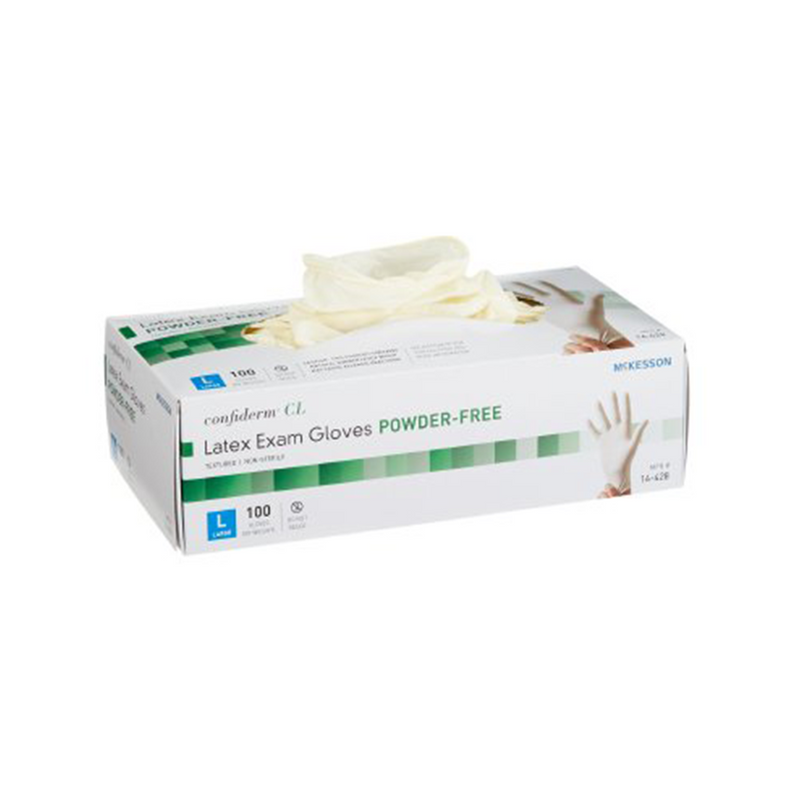 McKesson Latex Exam Gloves Confiderm CL Powder-Free Ref: 14-428. 