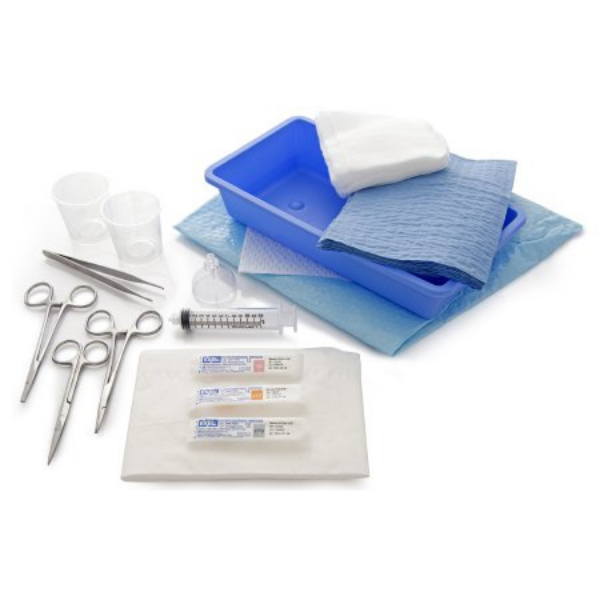 McKesson Premium Medical Laceration Tray with Stainless Steel Instruments - 25-2748 EXP 2023-05-17