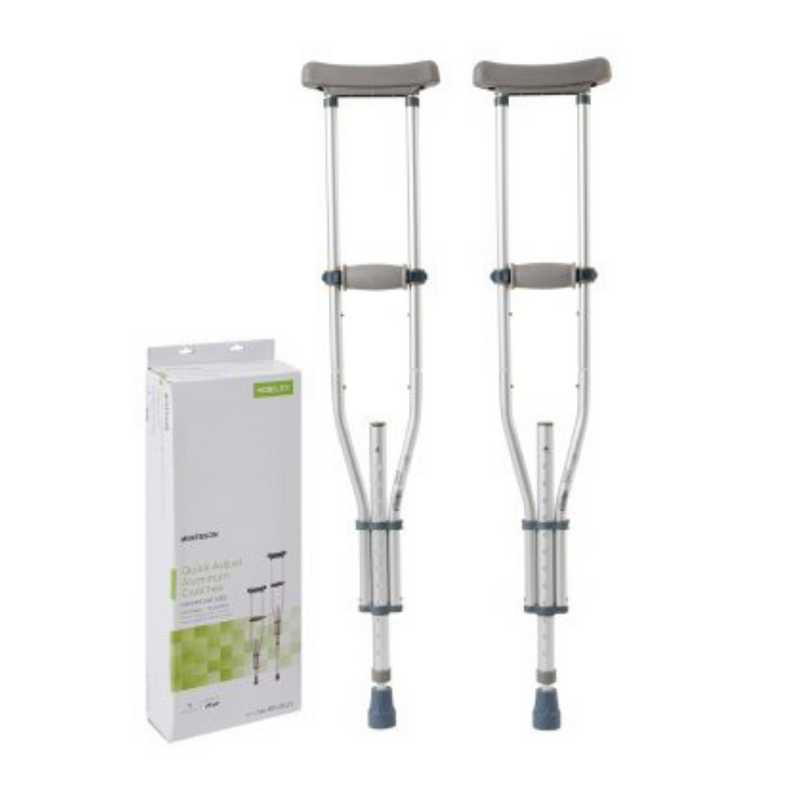 McKesson Quick Adjust Aluminium Crutches Universal Size