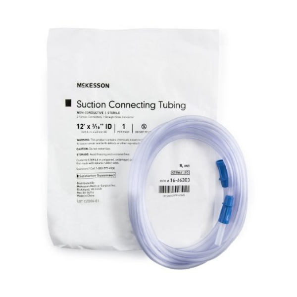 McKesson Suction Connecting Tubing 12'x3/16" 20/cs