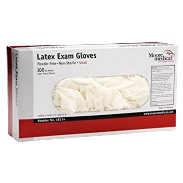 Moore Medical Powder-Free Latex Exam Gloves Large 100 Gloves/Bx
