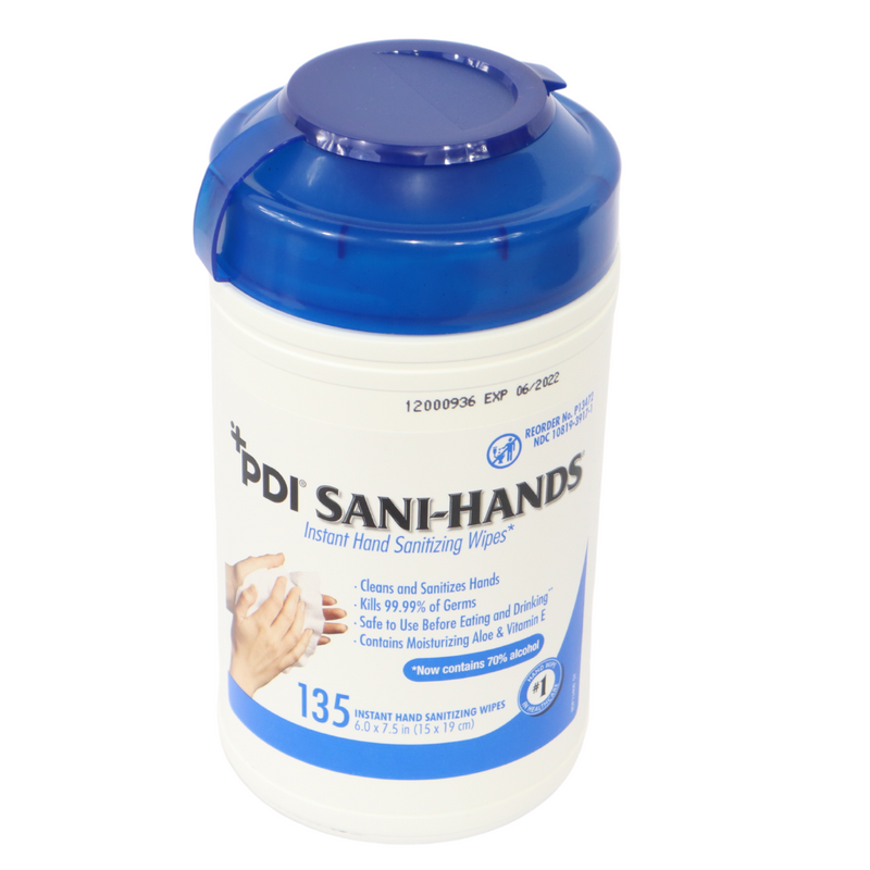 PDI Sani-Hands Instant Hand Sanitizing Wipes 135/Can