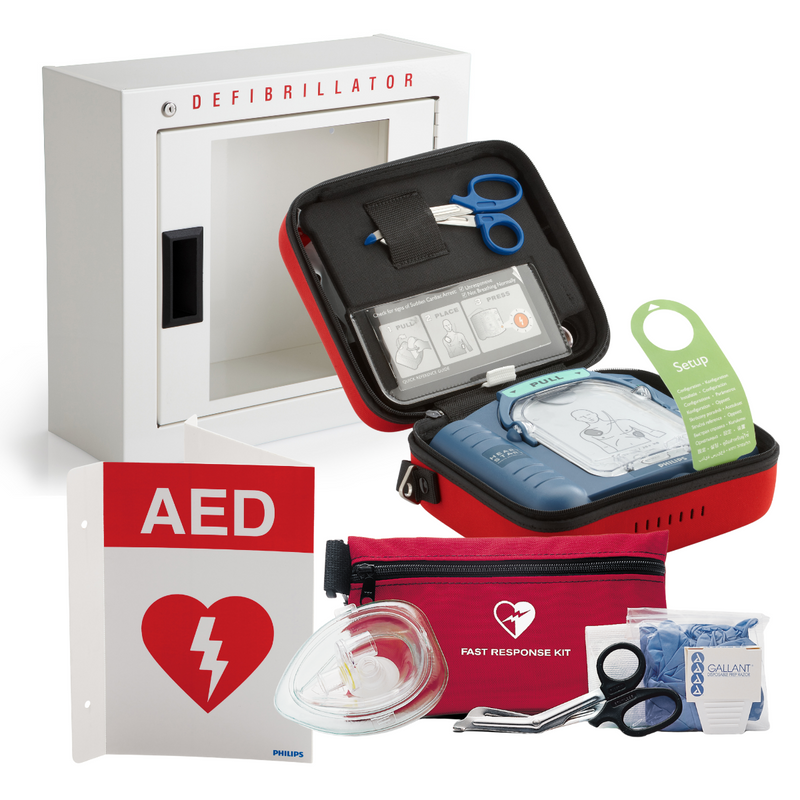Philips HeartStart OnSite  Ready Pack Business Package w/ Basic Cabinet