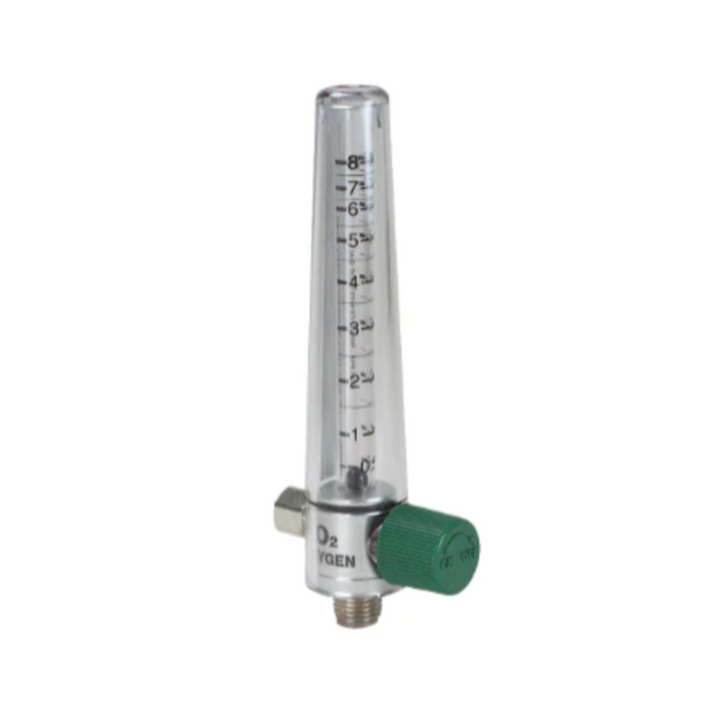 Precision Medical Oxygen Flowmeter Adjustable 0 - 15 LPM Ohmeda Adapter
