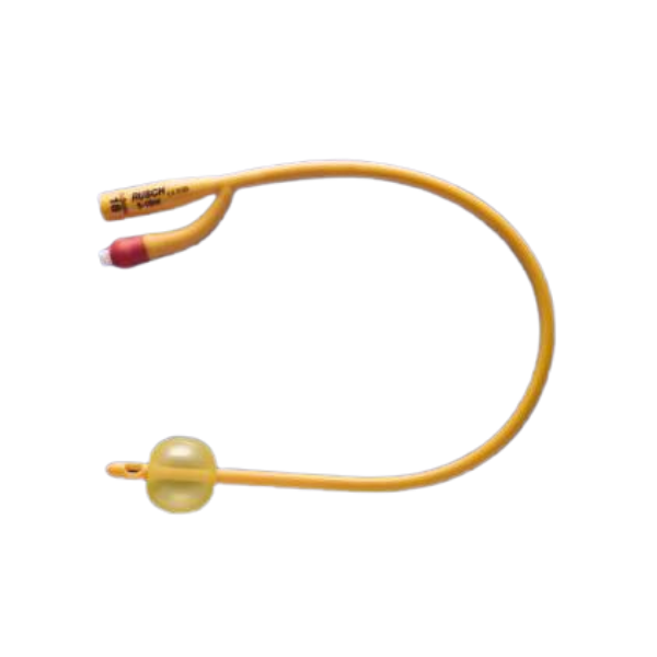 Rusch Gold® Foley Catheter  2-Way Standard Tip 5 cc Balloon 12 Fr. Silicone Coated Latex 10/Box