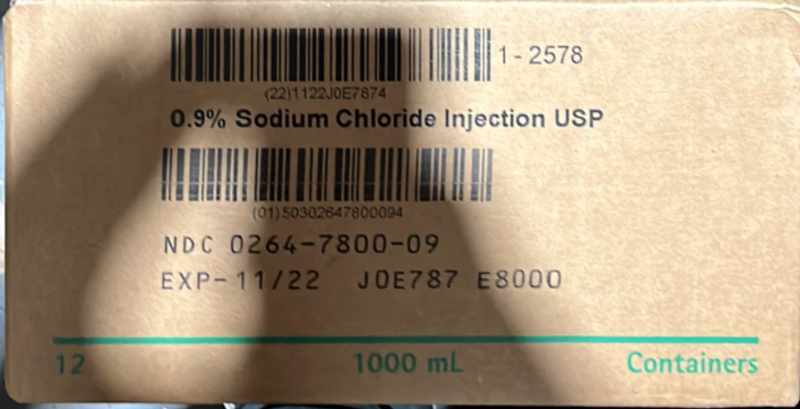 Braun E8000 0.9% Sodium Chloride Injection USP  E3® IV Container 12/Case