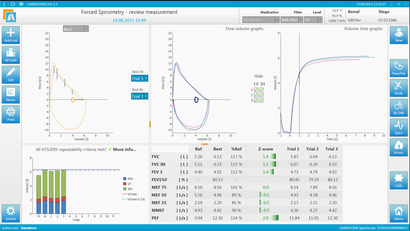 Schiller Spirometry review measurement software 