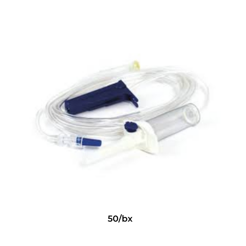 TrueCare Biomedix IV Pump Set 1 Port 10 Drops / mL 50 Units/Bx