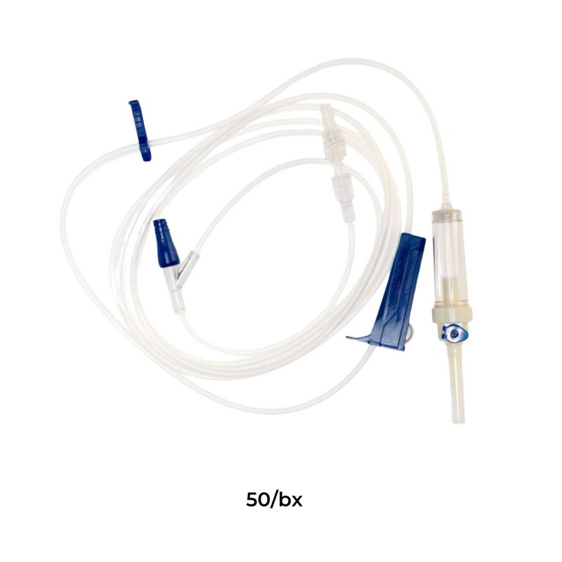 TrueCare Biomedix IV Pump Set 2 Ports 10 Drops / mL 50/Bx