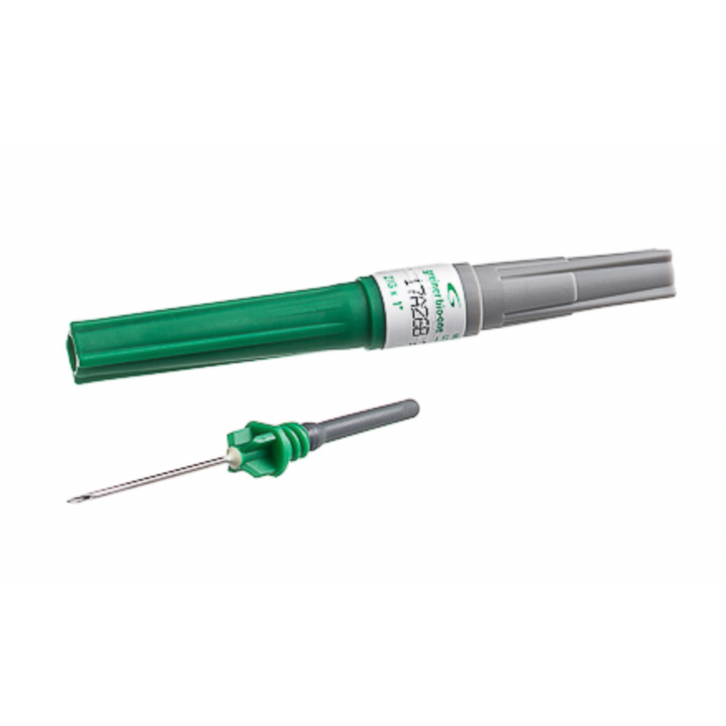 VACUETTE® Multiple Use Drawing Needle 21G x 1" green, sterile 100/Bx