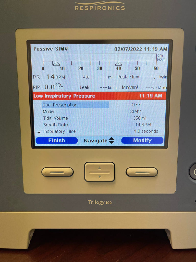 Philips Respironics Trilogy 100 Portable Ventilator - Pre-Owned - Excellent Conditions