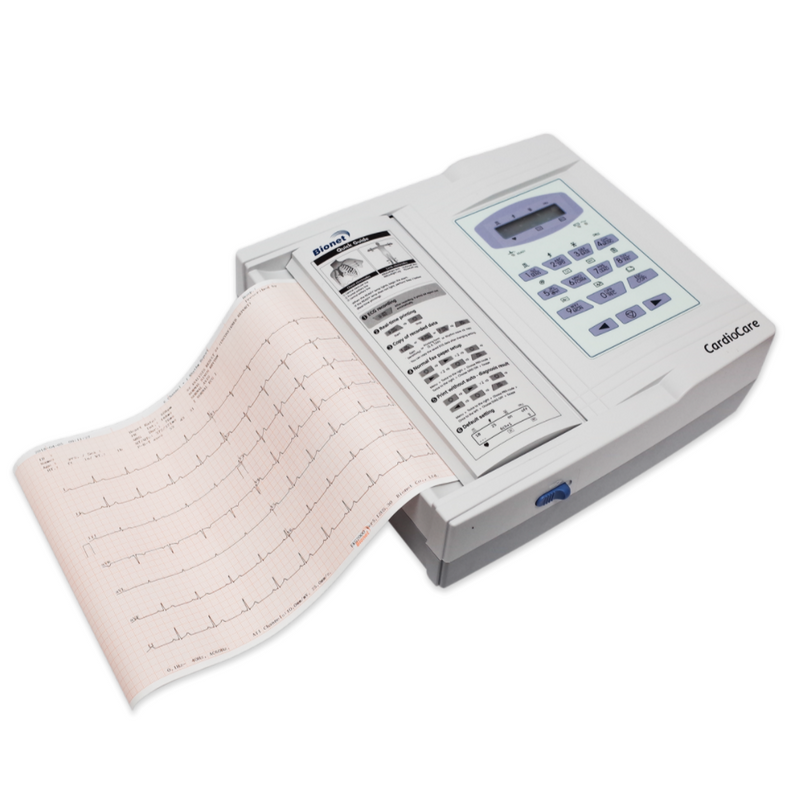 Electrocardiograph with printer and 12-leads. Bionet 