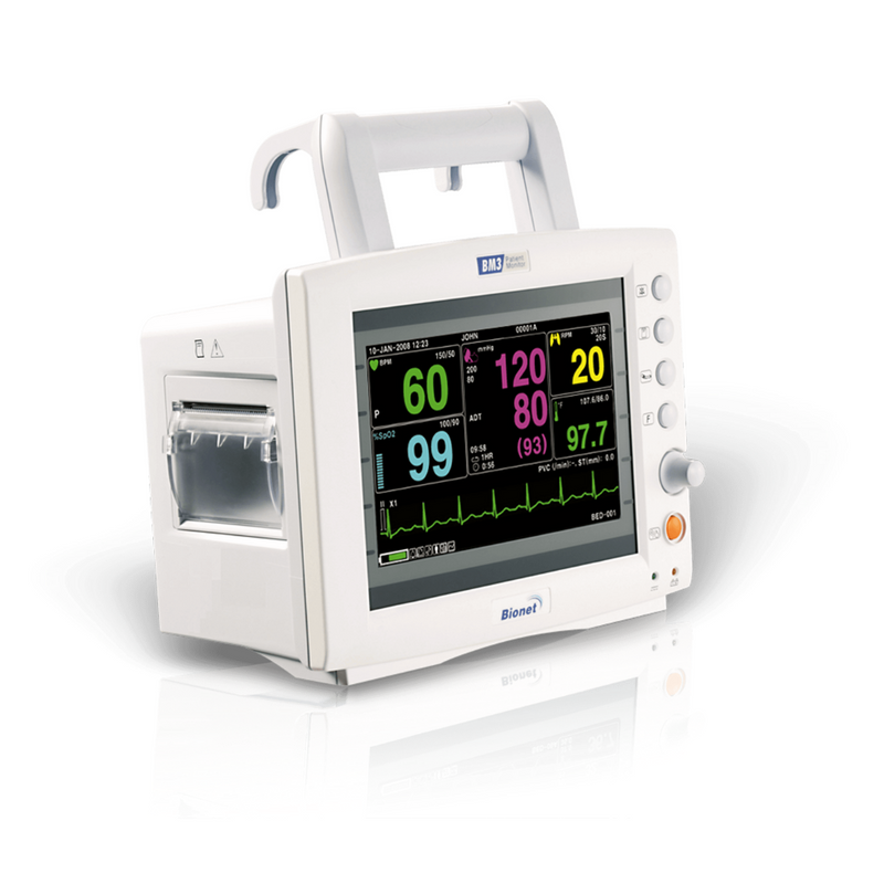 Bionet BM3 Multi-Parameter Patient Monitor with screen on