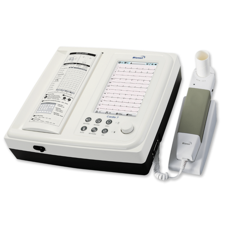 Electrocardiograph with Spirometry by Bionet model Cardio7-S 