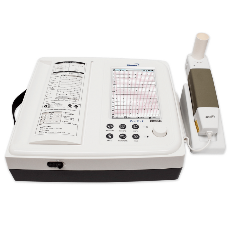 ECG with Spirometry by Bionet model Cardio7-S  with printer 
