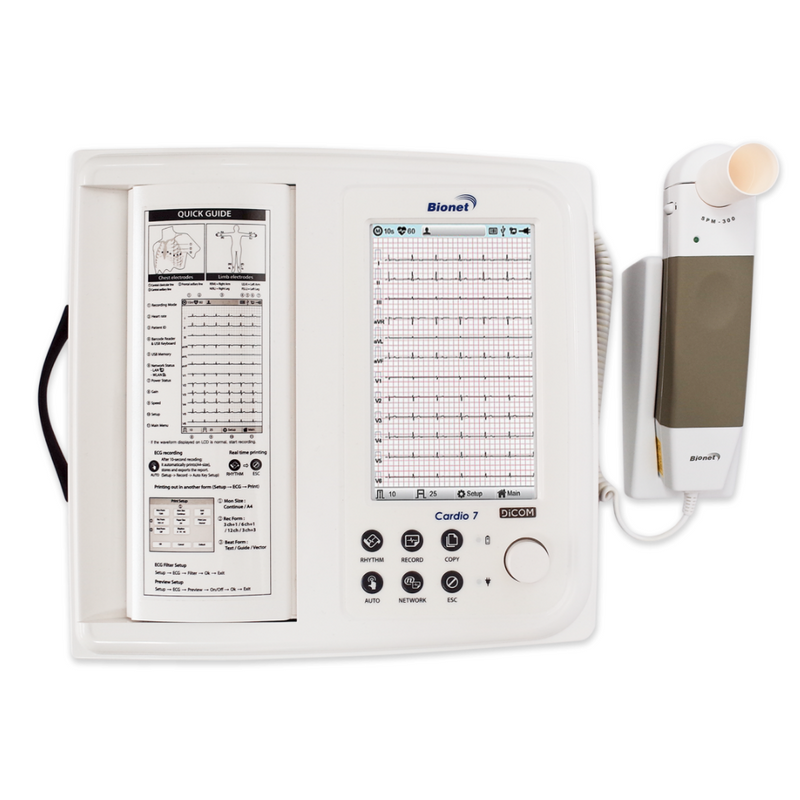ECG with Spirometry by Bionet model Cardio7-S  by Bionett